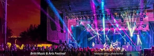 Photo of a concert at Britt Music & Arts Festival 