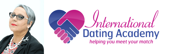 Cynthia Spillman's headshot and the International Dating Academy logo