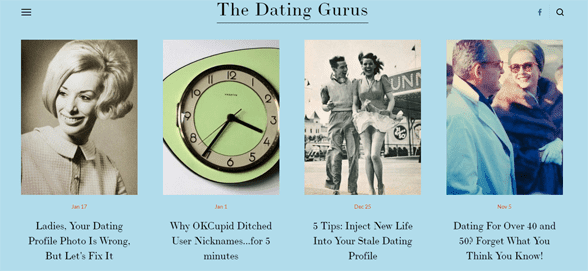 Screenshot from The Dating Gurus dating profile advice page Screenshot from The Dating Gurus dating profile advice page