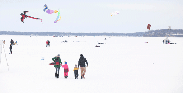 Photo of a family at the Frozen Assets Festival
