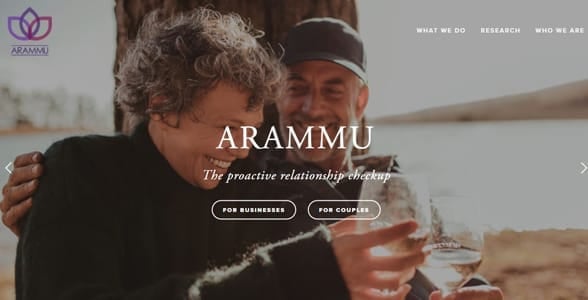 Screenshot from the Arammu website