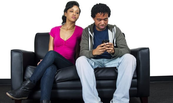 Photo of a nosy girlfriend