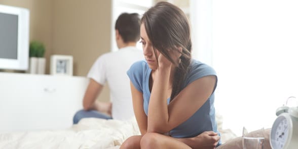 Photo of a sad woman