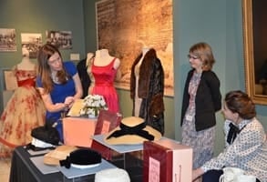 Photo of a costume collection exhibit at the museum
