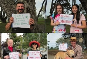 Photos of Friends of the Urban Forest volunteers