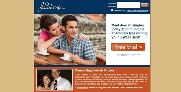 Screenshot of JewishCafe.com