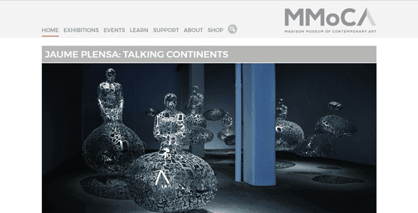 Screenshot of the Madison Museum of Contemporary Art's website Screenshot of the Madison Museum of Contemporary Art's website