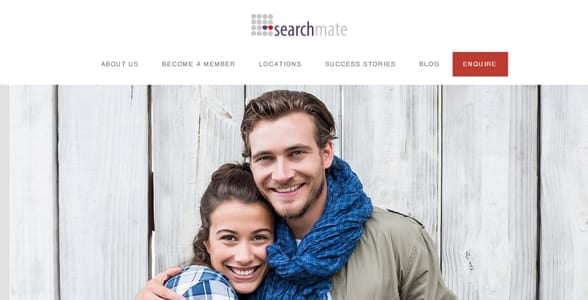 Screenshot of Searchmate's homepage Screenshot of Searchmate's homepage