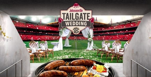 Screenshot of Johnsonville's Tailgate Wedding Contest