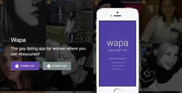 Screenshot of Wapa's landing page