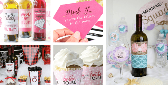 Collage of Big Dot of Happiness products