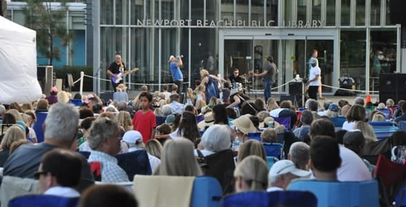 Photo of a concert at the Newport Beach Public Library