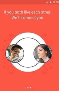 Screenshot of a mutual match on Crescent