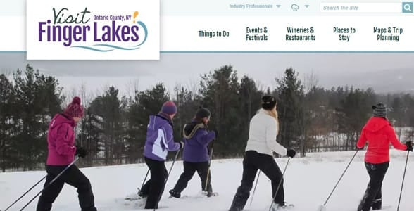 Photo of skiers at the Finger Lakes