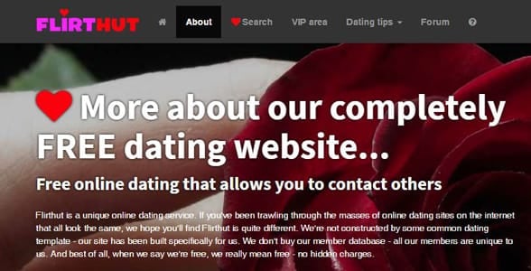 Screenshot of Flirthut.com