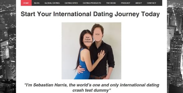 Screenshot of the Global Seducer website Screenshot of the Global Seducer website