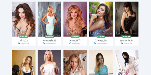 Screenshot of LadaDate members