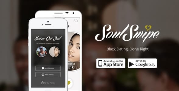 Screenshot of SoulSwipe's landing page