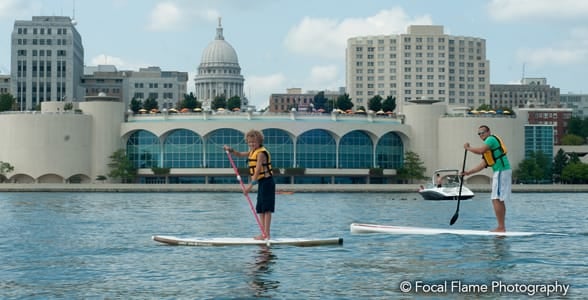 Photo of stand-up paddleboarding in Madison
