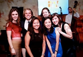 Photo of attendees at the Bowery Mission's Summer Social