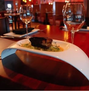 Photo of a table at the OlÃ© Tapas Lounge