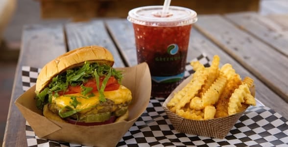 Photo of a hamburger and fries at Al's Burger Shack