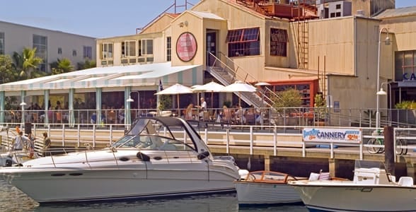 Photo of a waterfront restaurant in Newport Beach
