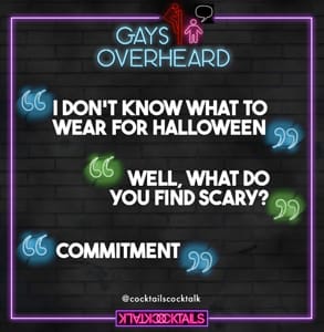 Screenshot of a Gays Overheard graphic Screenshot of a Gays Overheard graphic