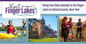 Bring Your Date Lakeside to the Finger Lakes in Ontario County, New York