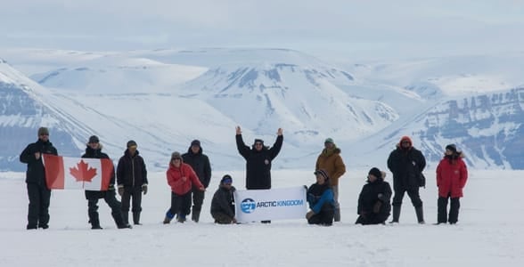 Photo of an Arctic Kingdom expedition group