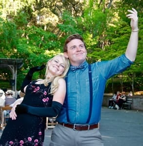 Photo of a couple at Filoli's Summer Nights events