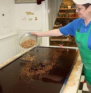 Photo of the fudge-making process at Pepper Lane Fudge & Sweets