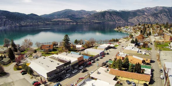 Photo of downtown Lake Chelan