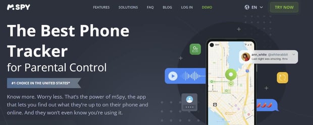 Screenshot of mSpy