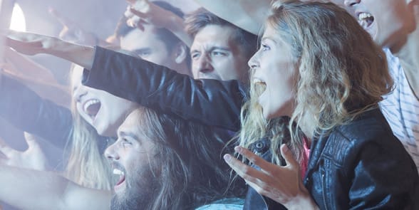Photo of a people at a concert