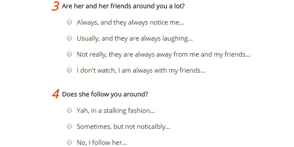 Does She Like Me?&quot; Quiz Options for Teens &amp; Adults