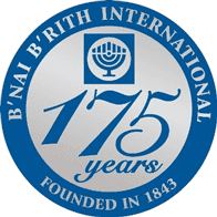 Photo of the B'nai B'rith 175th anniversary logo Photo of the B'nai B'rith 175th anniversary logo