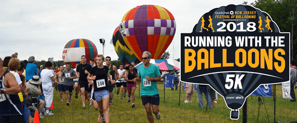 Screenshot of Running With the Balloons 5K poster