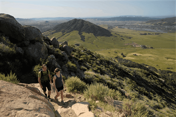 Photo of a mountain trail near San Luis Obispo, California Photo of a mountain trail near San Luis Obispo, California