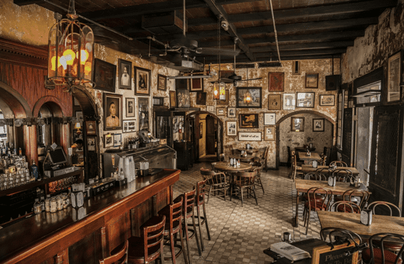 Photo of the inside of the Napoleon House