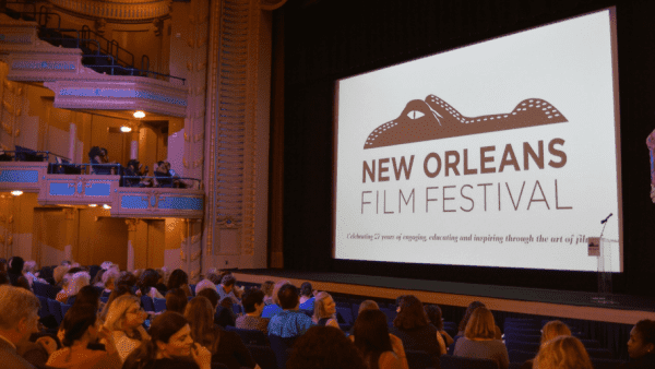 Photo of a film screening at the New Orleans Film Festival