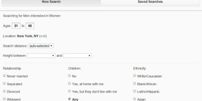 Screenshot of the Zoosk Search page Screenshot of the Zoosk Search page
