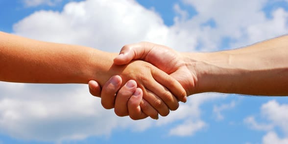 Photo of people shaking hands