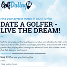 Golf Dating