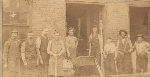 Photo of the original Louisville Slugger factory