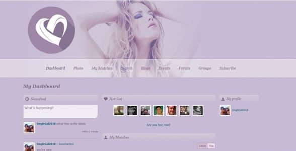 Screenshot of SeekingSugarMummy's dashboard