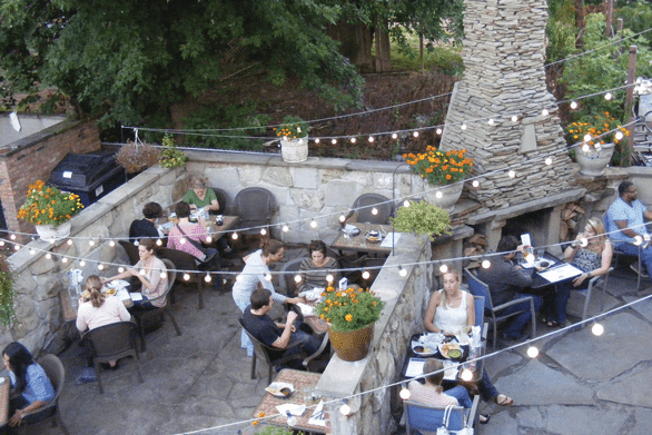 Photo of the outdoor patio at Barrio