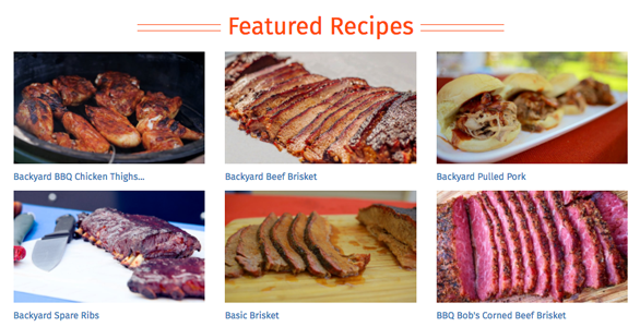 Screenshot of ShareMyCook.com recipes