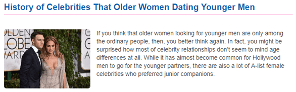 Screenshot of the SugarMommaWebsite.org blog