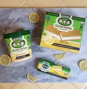 Photo of Three Twins' lemon cookie ice cream products